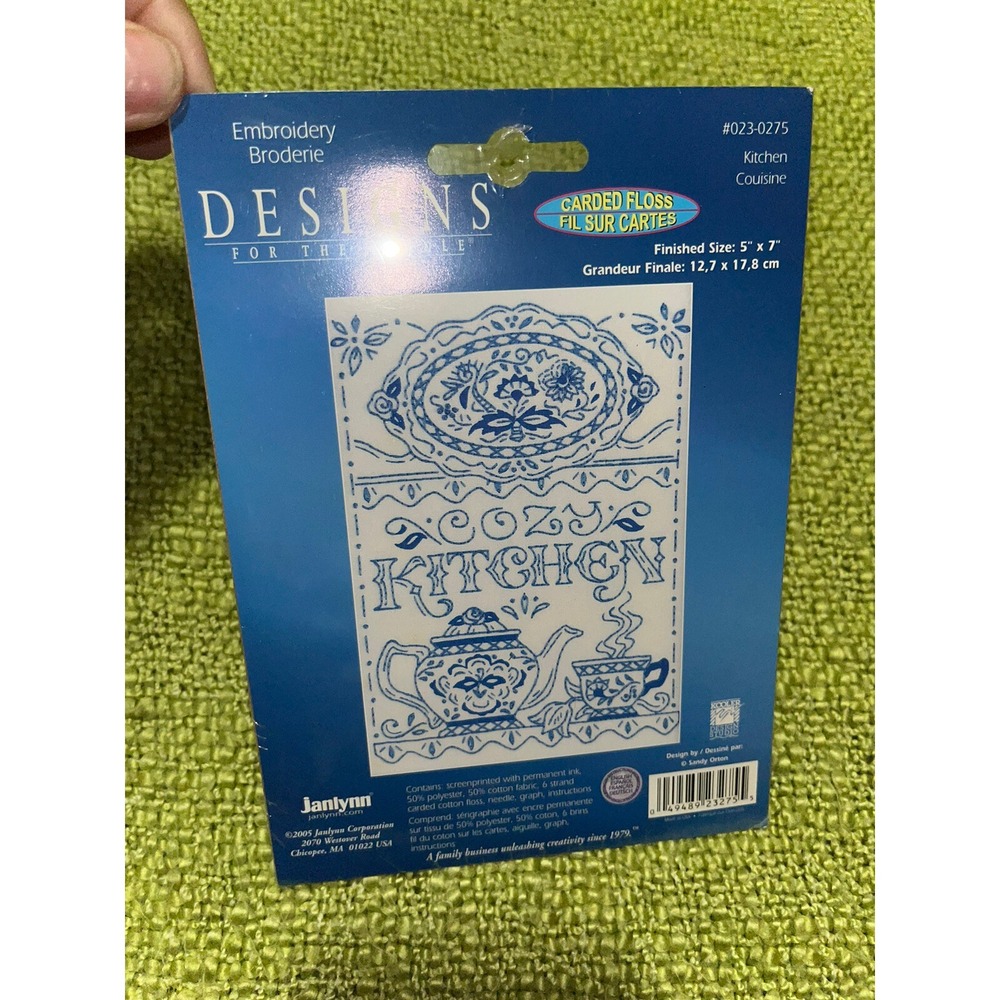 Janlynn Designs Cozy Kitchen Embroidery Set ,‎ 5x7